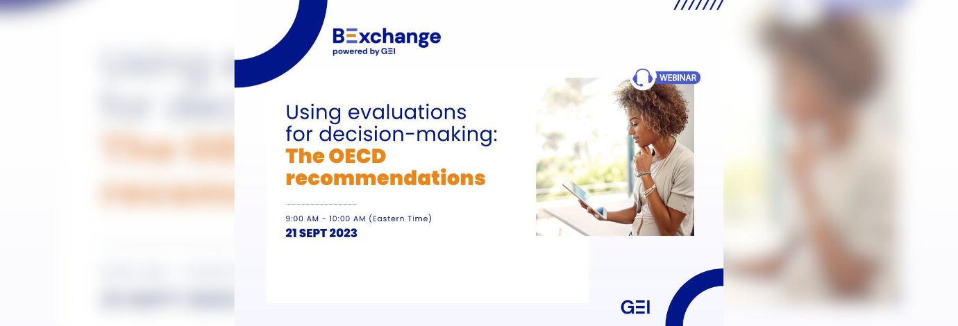Cover image for Using evaluations for decision-making webinar